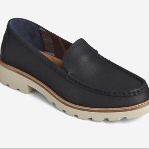 Sperry black Women's A/O Lug-Sole Loafers